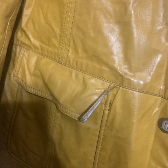 Vintage OLD HOLLYWOOD.. Gold Leather jacket by LAKELAND .. - Picture 7 of 16